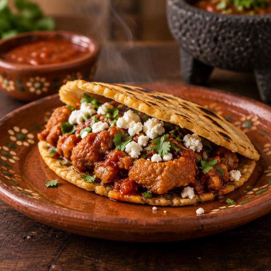 Chicharrón en Salsa Roja